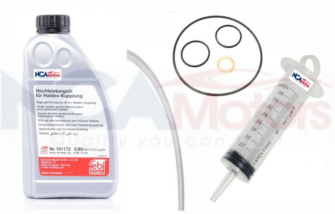 Jaguar E-PACE Haldex service kit with OEM Febi oil and filling kit