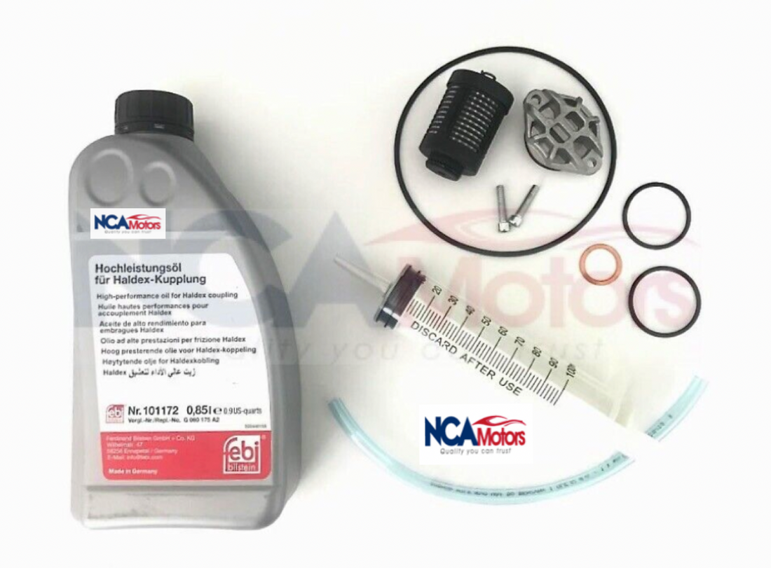 Volvo S60 S80 V60 V70 XC60 XC70 XC90 Haldex Service Kit with Filter & Febi Oil (Gen 4)